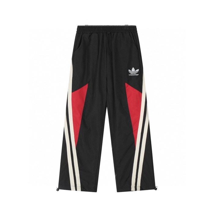 バレンシアガメンズブラックジョガーパンツc673