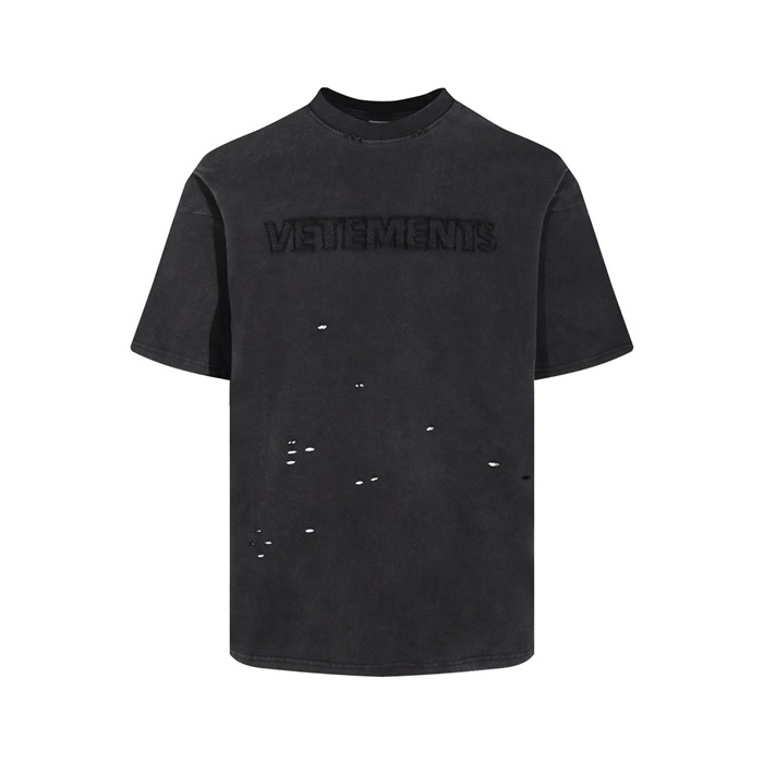 ヴェトモンユニセックスグレー半袖Tシャツc722