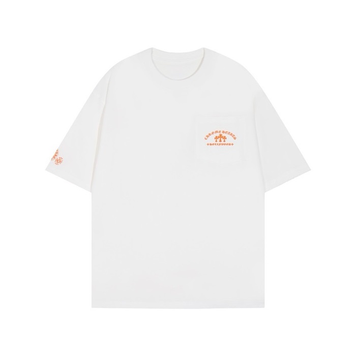 クロムハーツメンズホワイト半袖Tシャツc737