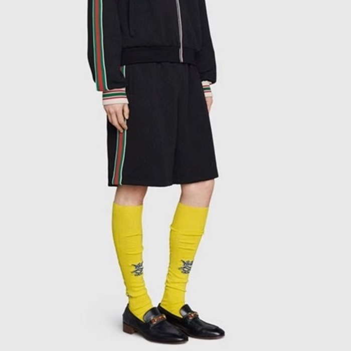 グッチメンズブラックショートパンツc654