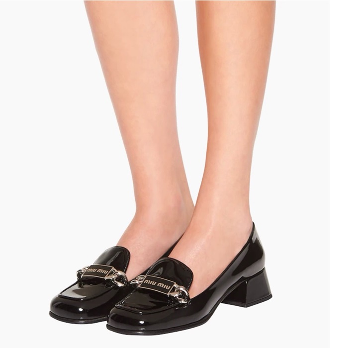 ミュウミュウレディースブラックメリージェーンs663