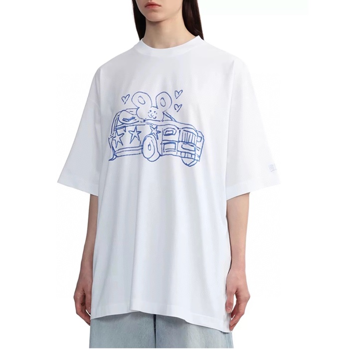ヴェトモンレディースホワイト半袖Tシャツc753