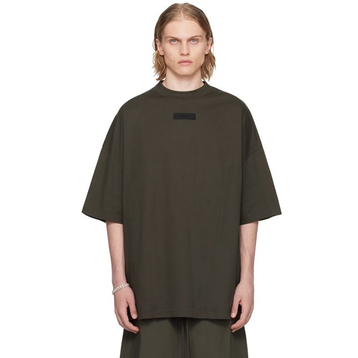 フィアオブゴッドメンズカーキ半袖Tシャツc779