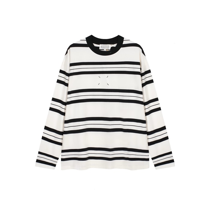 メゾンマルジェラメンズホワイト長袖Tシャツc781