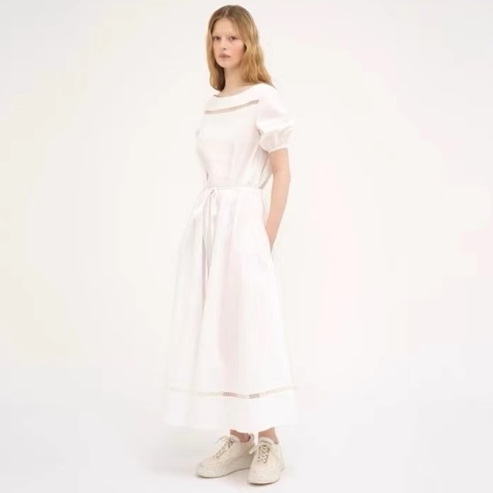クロエレディースホワイトワンピース-c01