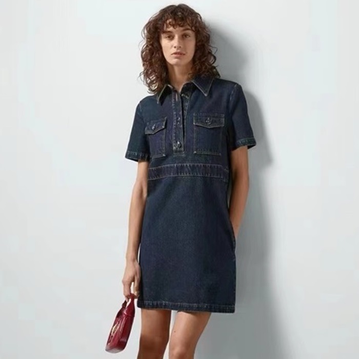 グッチレディースブルーワンピース-c657