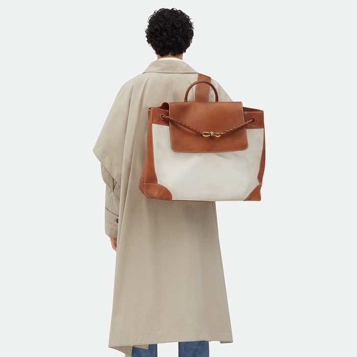 ボッテガヴェネタユニセックスベージュアンディアーモバッグb1952