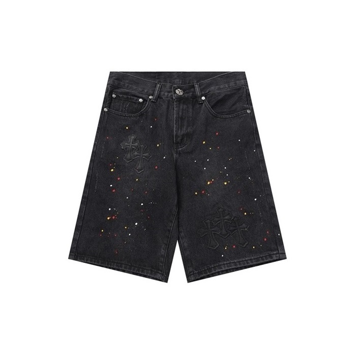 クロムハーツメンズブラックショートパンツc791