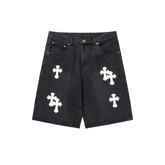 クロムハーツメンズブラックショートパンツc792