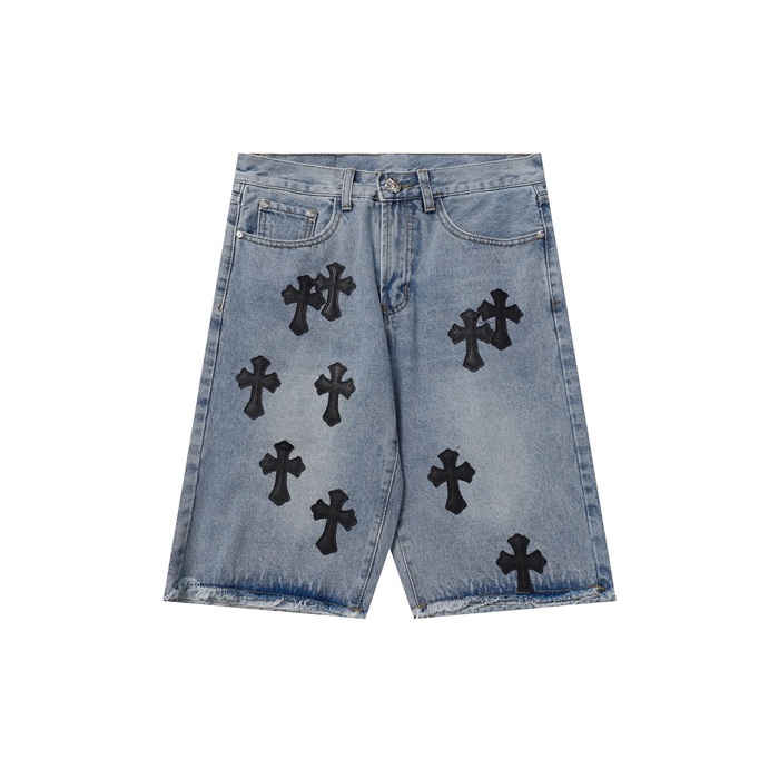 クロムハーツメンズブルーショートパンツc793