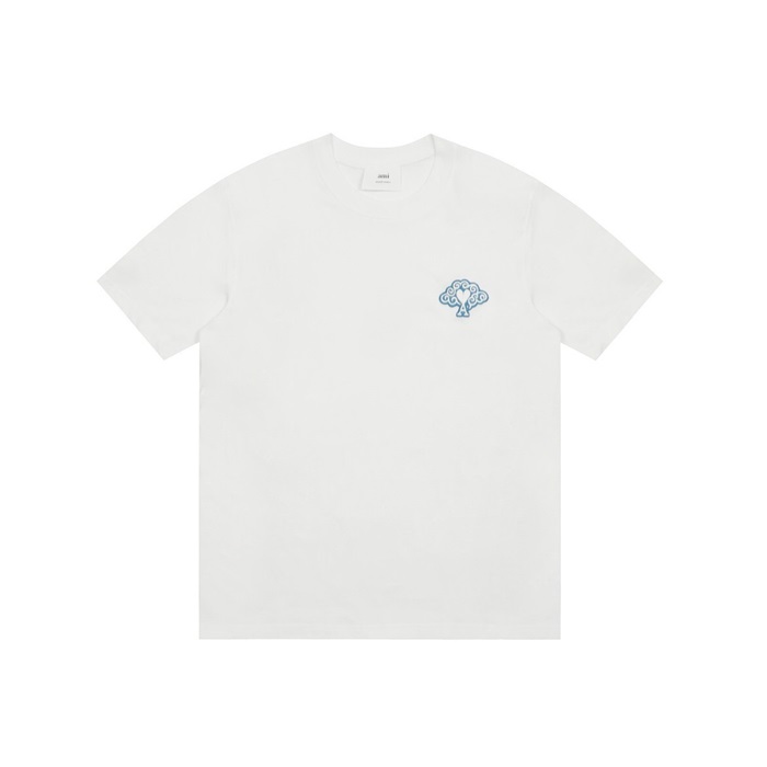 アミメンズホワイト半袖Tシャツc802