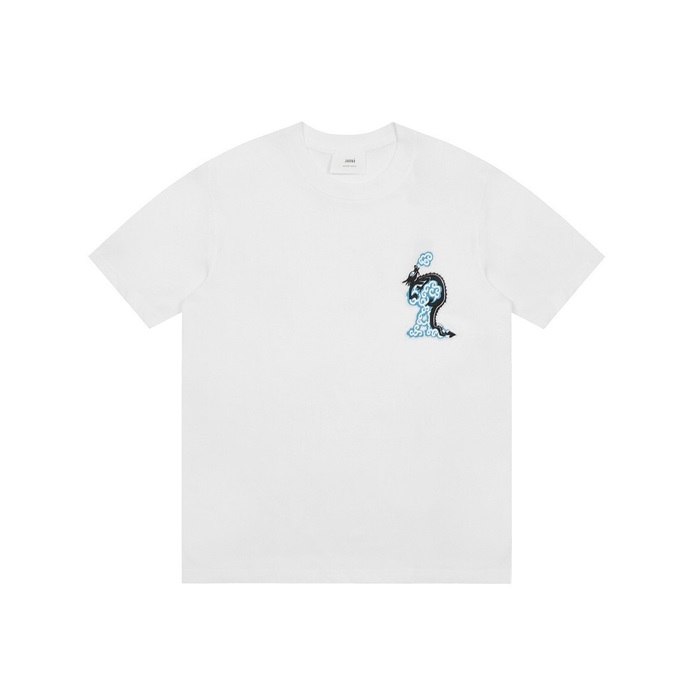 アミメンズホワイト半袖Tシャツc805