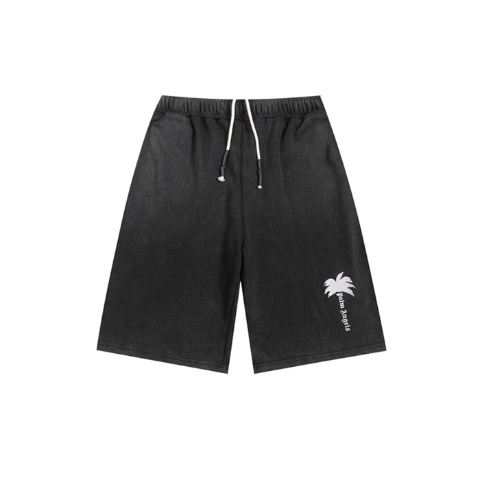 パームエンジェルスメンズブラックショートパンツc848