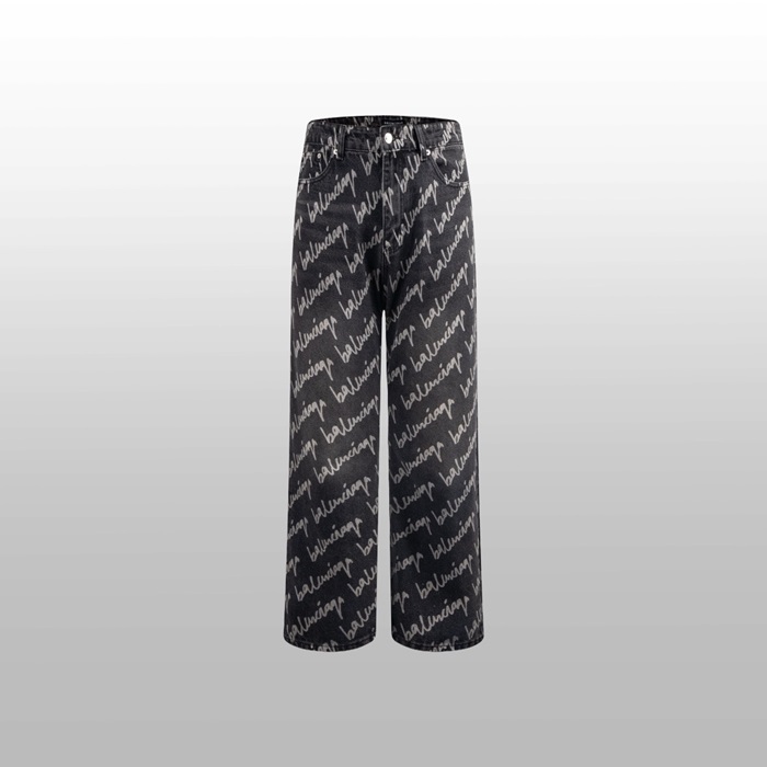 バレンシアガメンズブラックジーンズc881