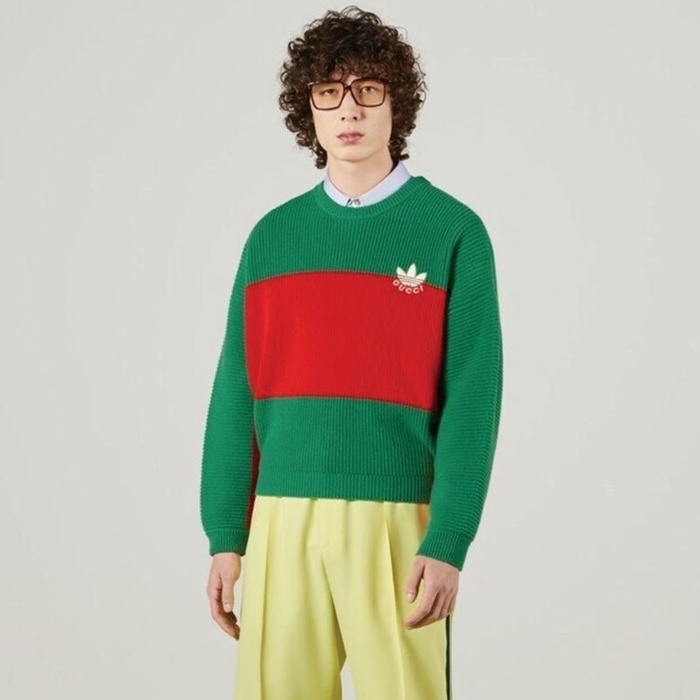 グッチアディダスメンズラウンドニットc908
