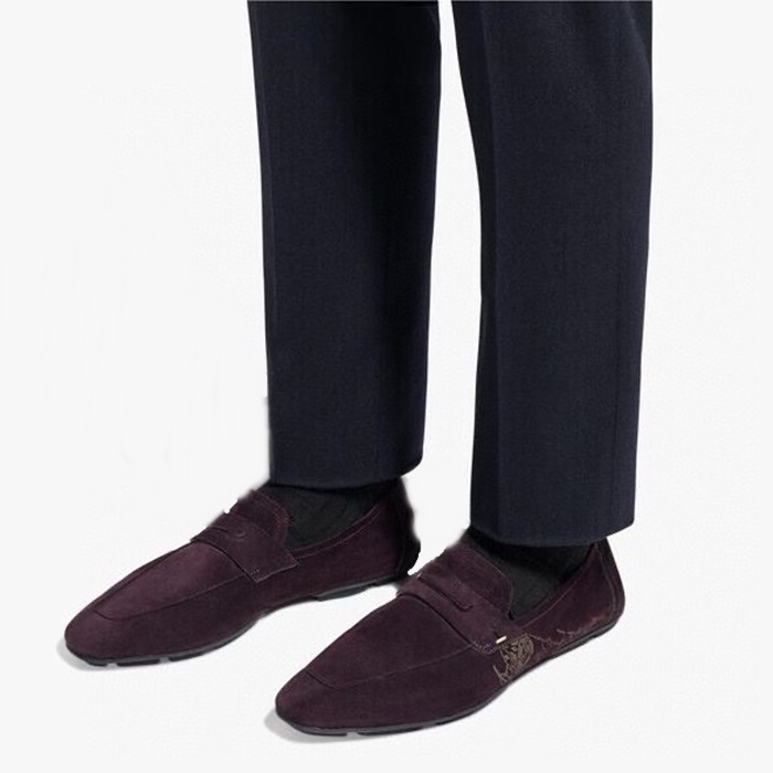 ベルルッティメンズブラウンローファーs695