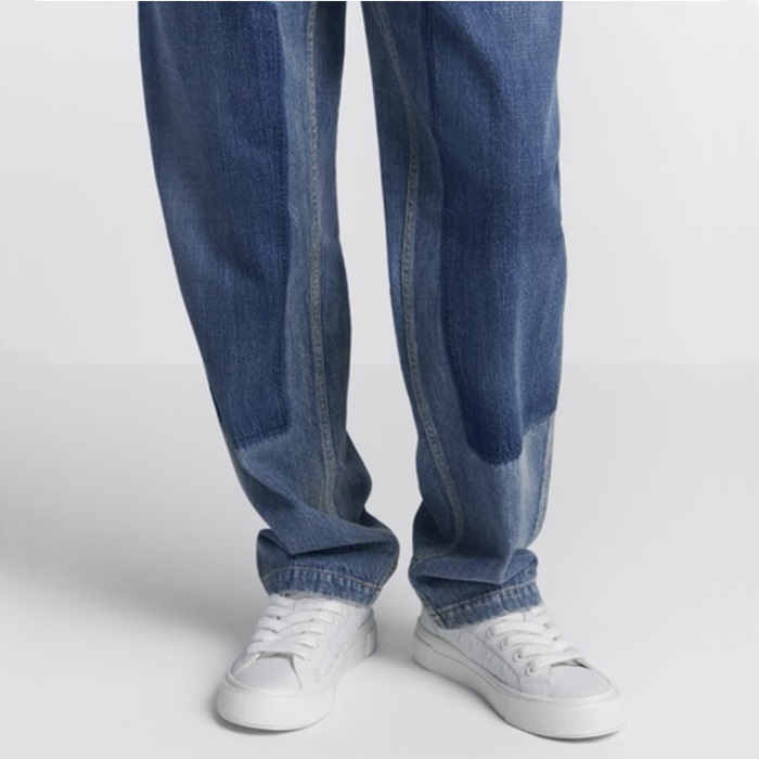 ディオールメンズオブリークホワイトスニーカーs726