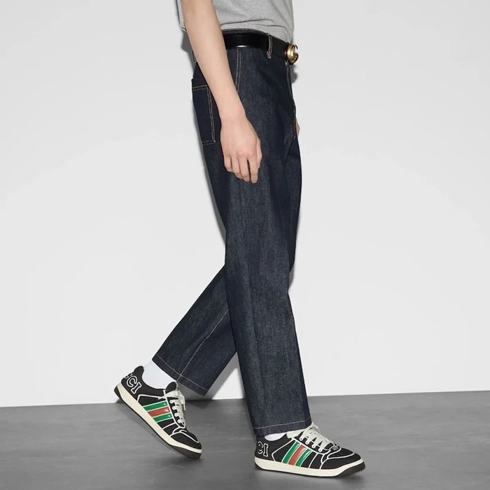 グッチメンズブラックスニーカーs744