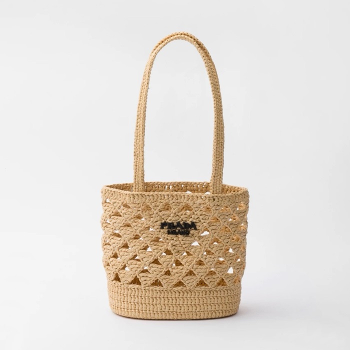 プラダレディースラフィアクロシェショルダーバッグ1G494b2032