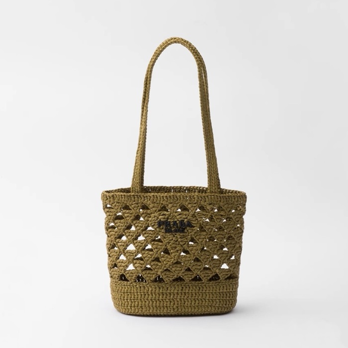 プラダレディースラフィアクロシェショルダーバッグ1G494b2033