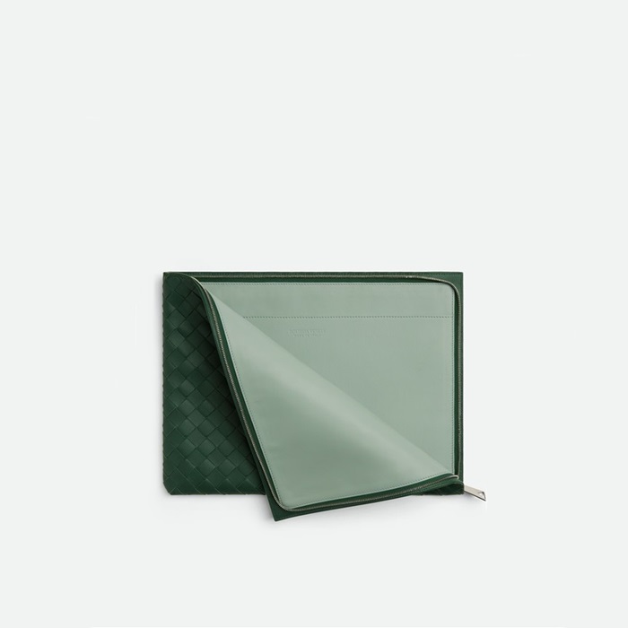 ボッテガヴェネタメンズグリーンクラッチバッグb2079