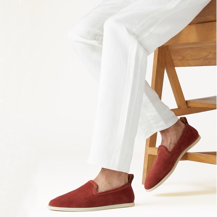 ロロピアーナメンズオレンジローファーs759