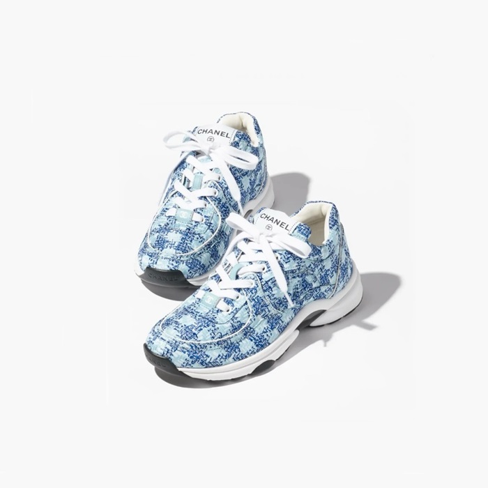シャネルレディースブルースニーカーs764