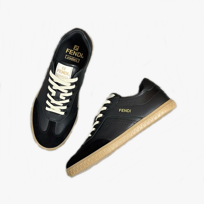 ェンディユニセックスブラックスニーカーs782