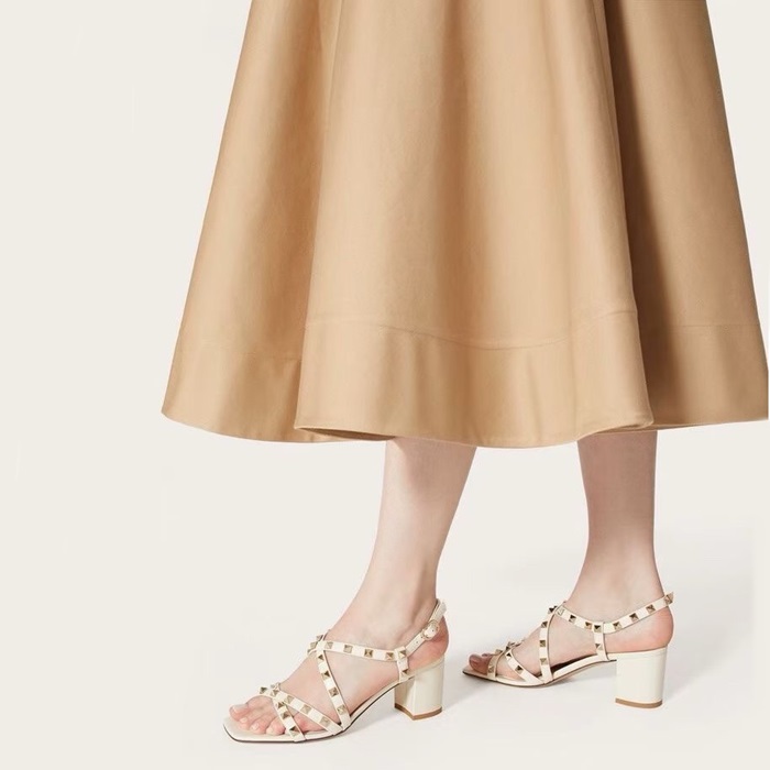 ヴァレンティノレディースホワイトミュールs828