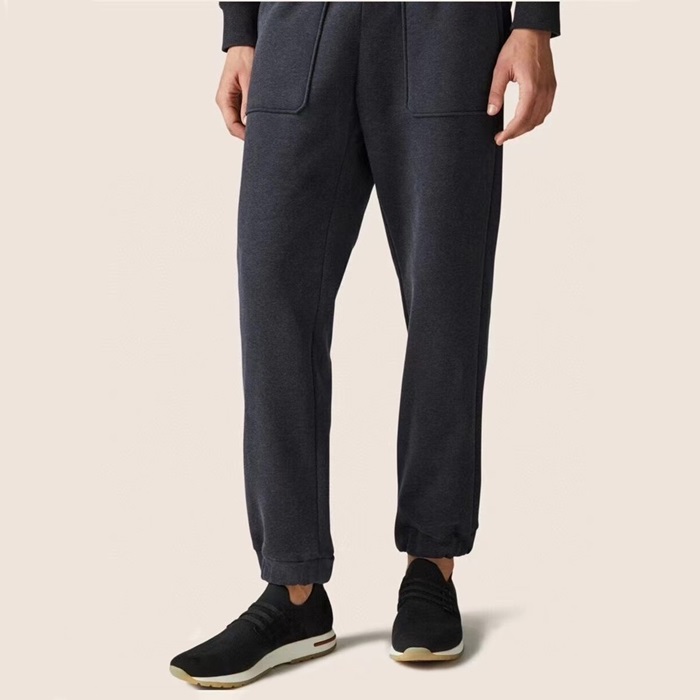 ロロピアーナメンズブラックスニーカーs858