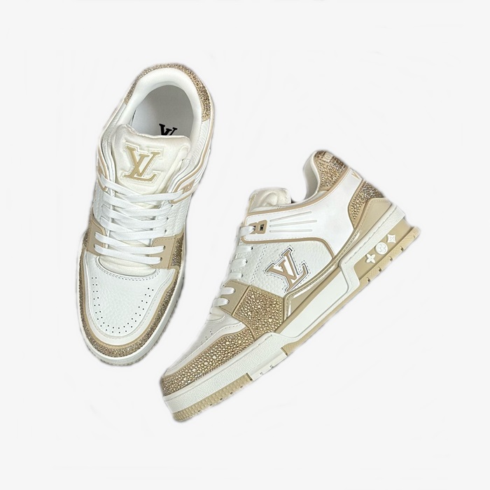 ルイヴィトンメンズベージュスニーカーs868