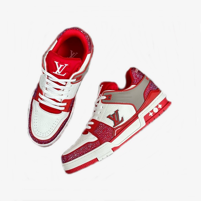 ルイヴィトンメンズレッドスニーカーs869
