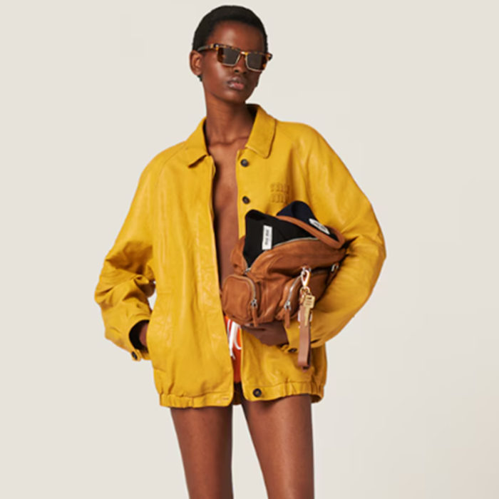 ミュウミュウレディースナッパハンドバッグハンドバッグb2058