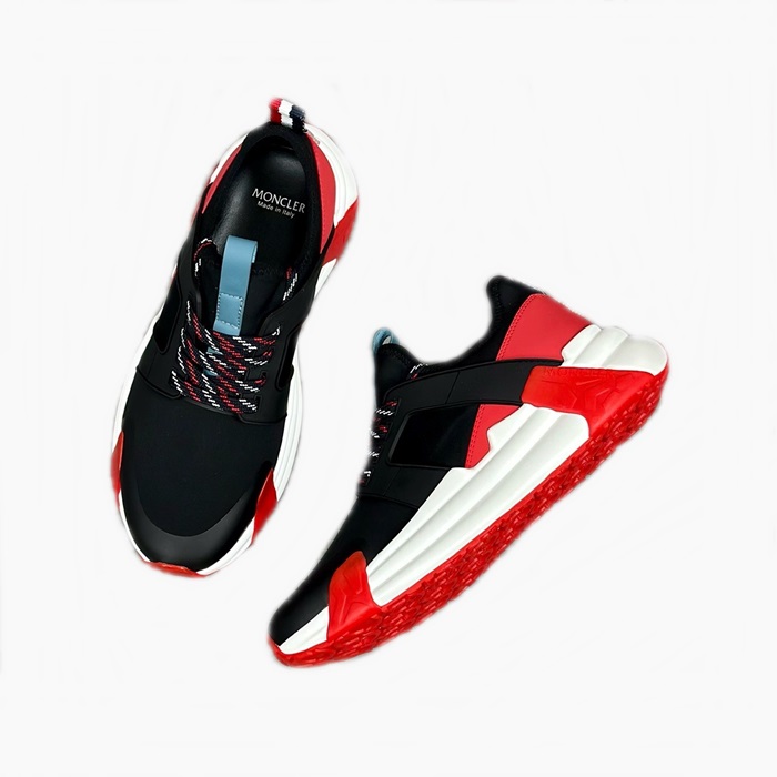 モンクレールメンズブラックスニーカーs872