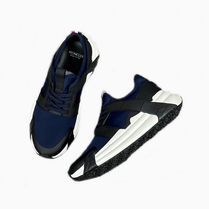 モンクレールメンズネイビースニーカーs875
