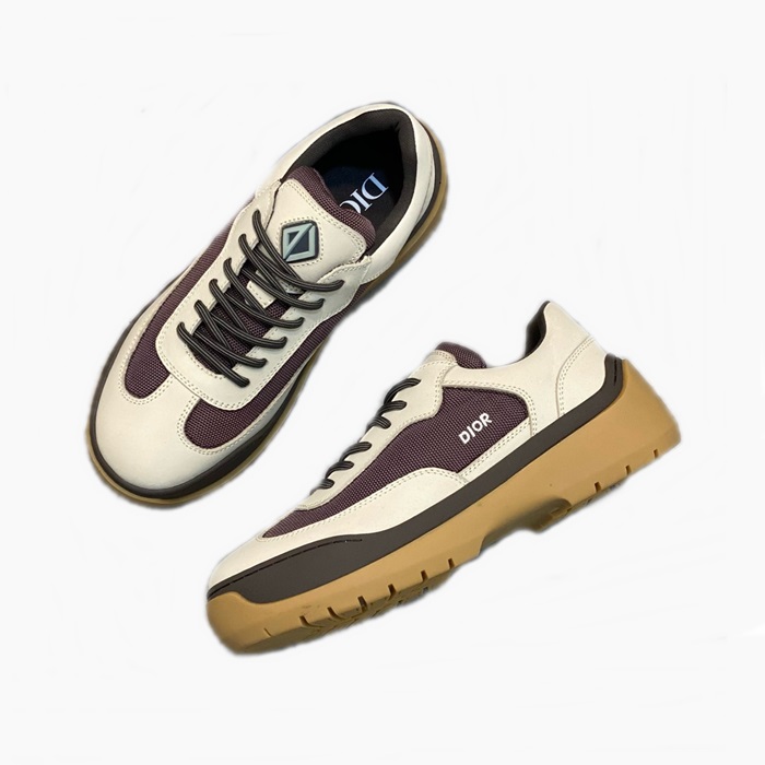 ディオールメンズベージュスニーカーs887