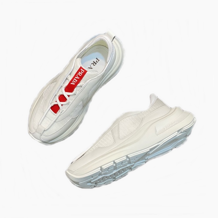 プラダメンズホワイトスニーカーs889