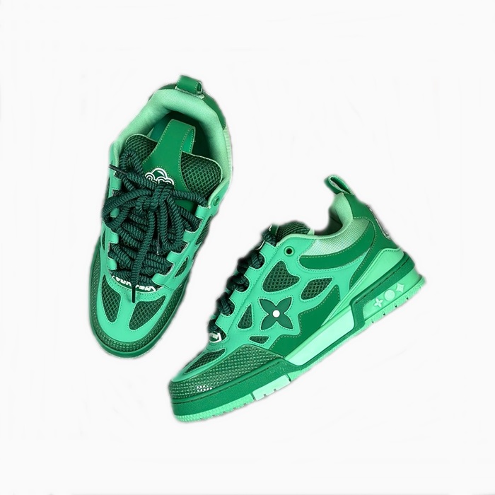 ルイヴィトンメンズグリーンスニーカーs918