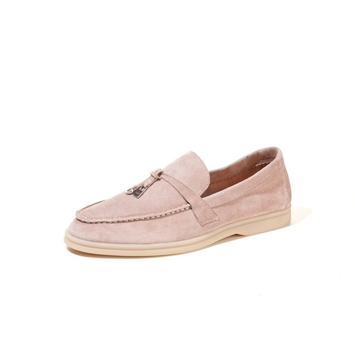 ロロピアーナユニセックスピンクローファーs957