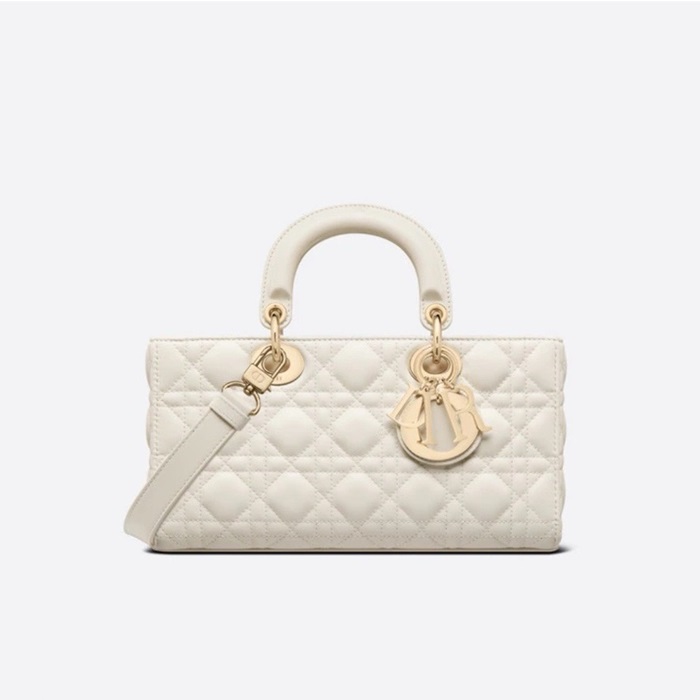 ディオールレディースホワイト-ジョイバッグ-b2087