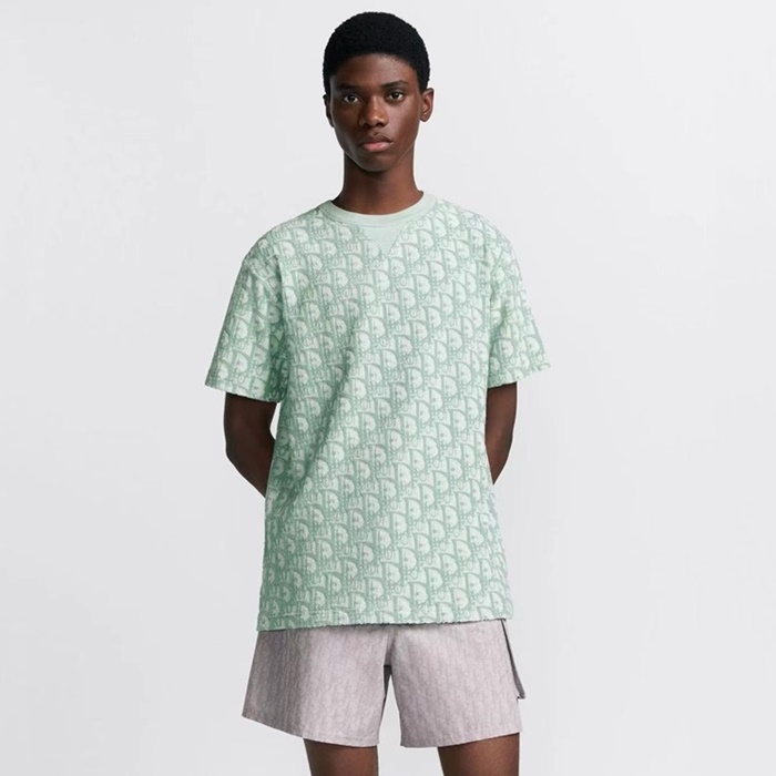 ディオールメンズグリーン半袖Tシャツc960