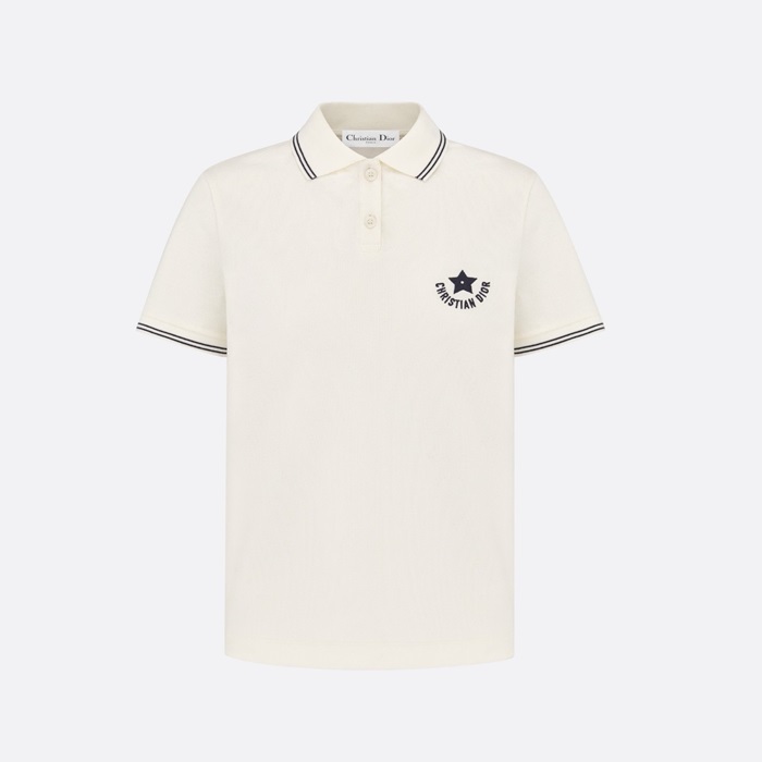 ディオールレディースホワイトポロ半袖Tシャツc965