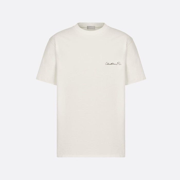 ディオールメンズホワイト半袖Tシャツc973