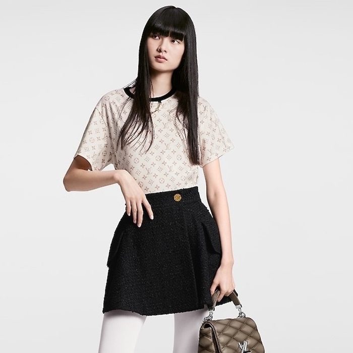 ルイヴィトンレディースベージュ半袖Tシャツc977