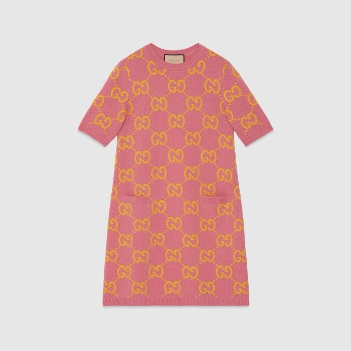 グッチレディースピンクワンピース-c983