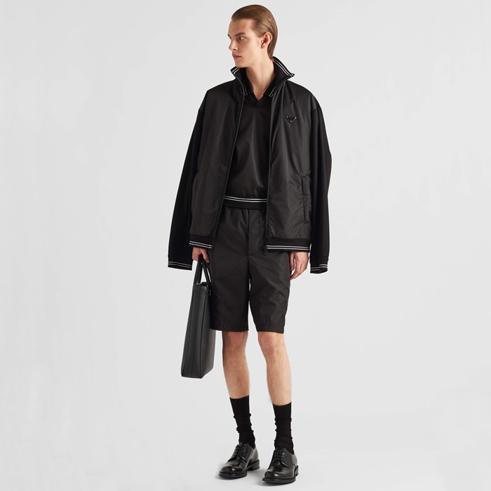 プラダメンズブラックツーピース-c988