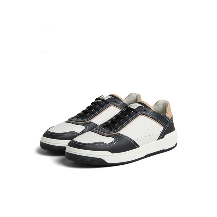 ブルネロクチネリメンズブラックタブスニーカーs1002