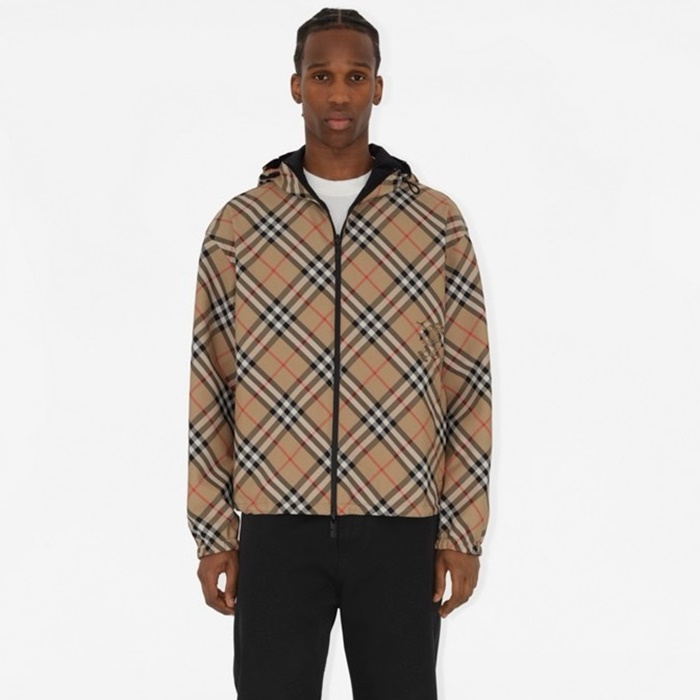 バーバリーメンズキャメル両面ジャケットc617