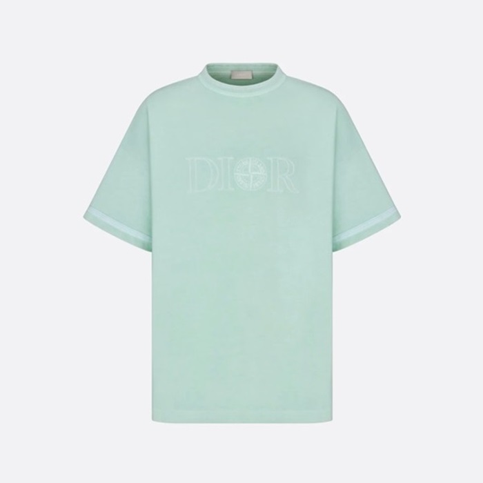 ディオールメンズミント半袖Tシャツc1056