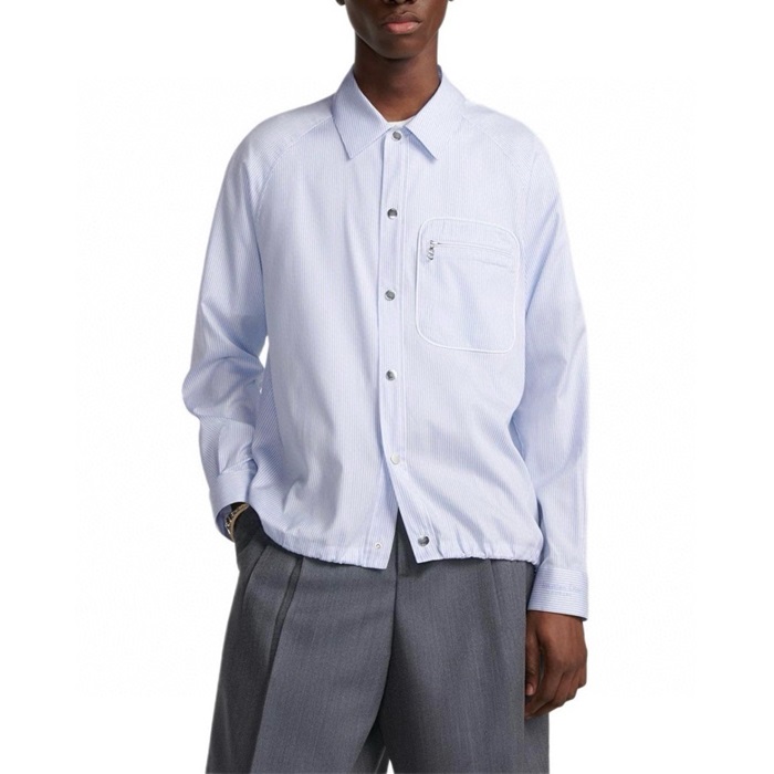 ディオールメンズブルーシャツドレスシャツc1060